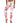 Island Girl - Pink Red Flower Print Leggings